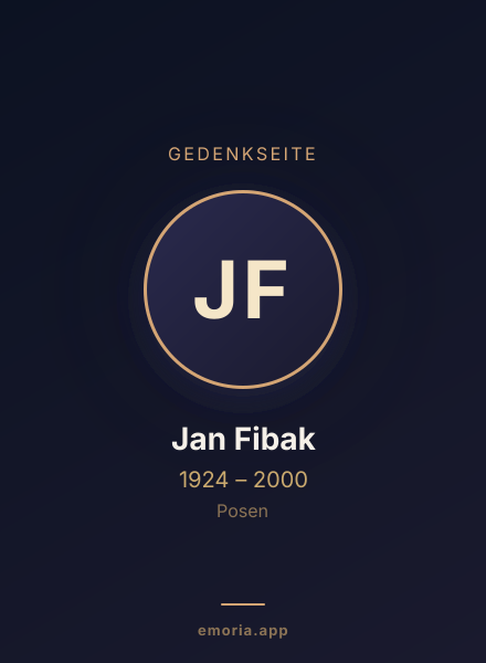 Gedenkportrait von Jan Fibak