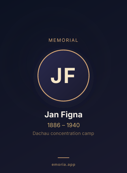 Memorial portrait of Jan Figna