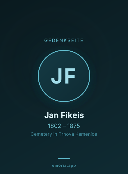 Gedenkportrait von Jan Fikeis