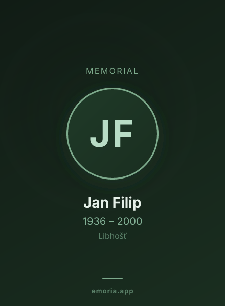 Memorial portrait of Jan Filip