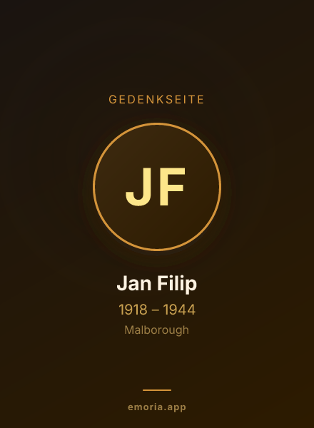 Gedenkportrait von Jan Filip