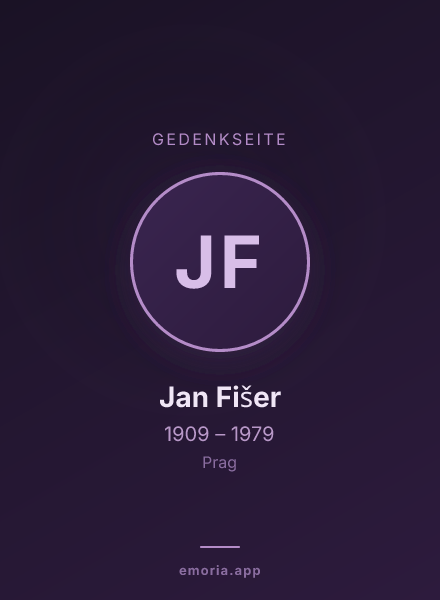Gedenkportrait von Jan Fišer