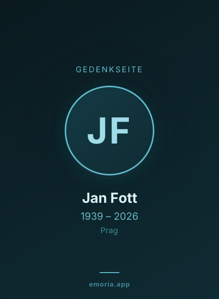 Gedenkportrait von Jan Fott