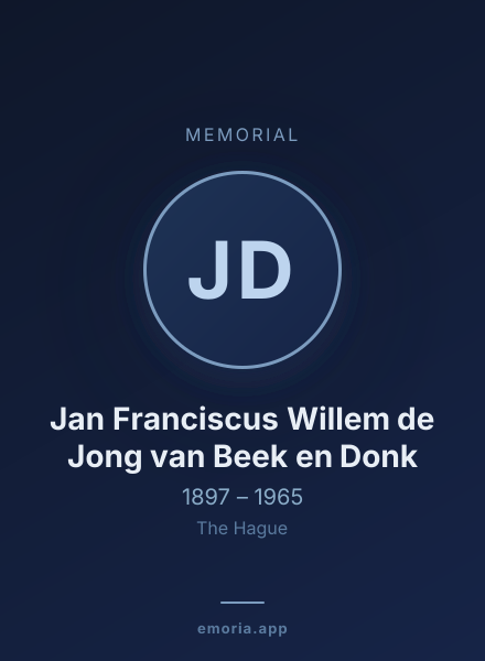 Memorial portrait of Jan Franciscus Willem de Jong van Beek en Donk