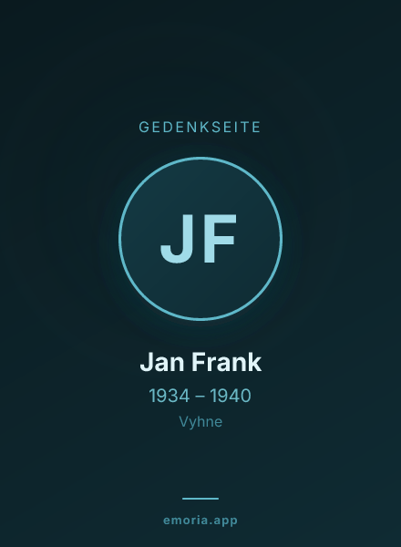 Gedenkportrait von Jan Frank
