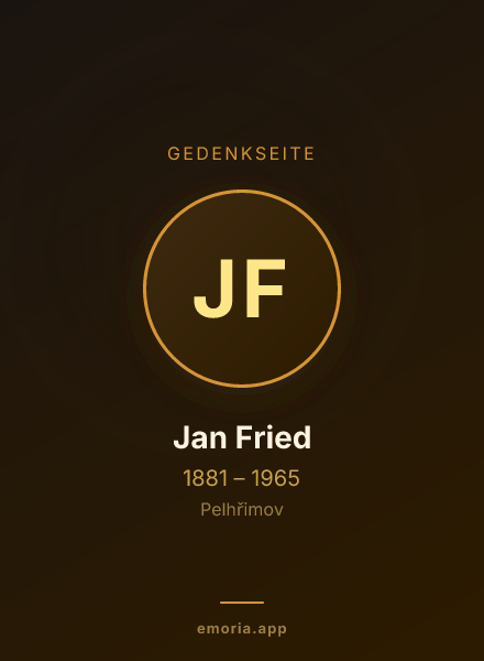 Gedenkportrait von Jan Fried