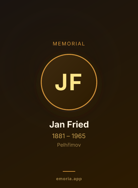 Memorial portrait of Jan Fried