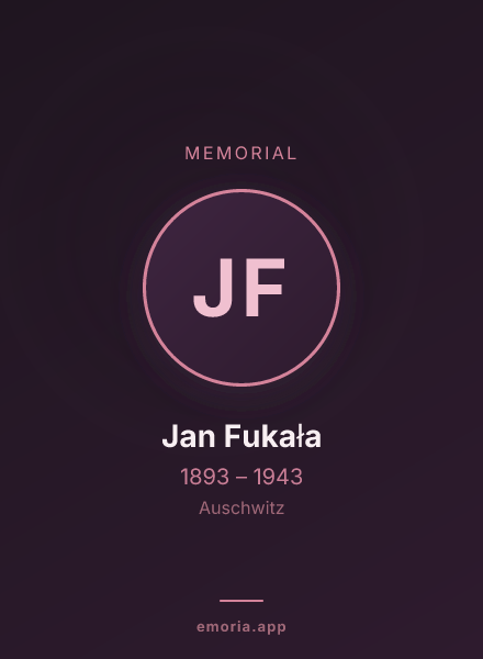 Memorial portrait of Jan Fukała