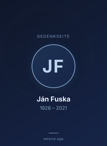 Gedenkportrait von Ján Fuska
