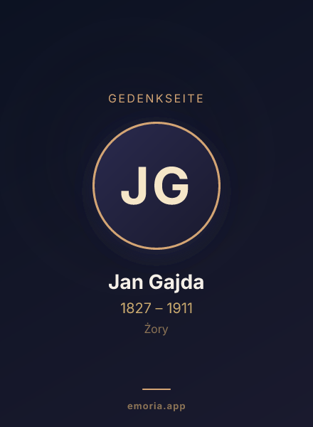Gedenkportrait von Jan Gajda
