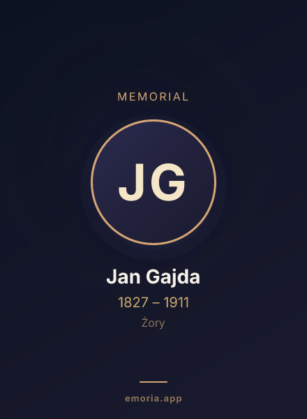 Memorial portrait of Jan Gajda