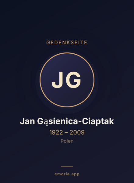 Gedenkportrait von Jan Gąsienica-Ciaptak