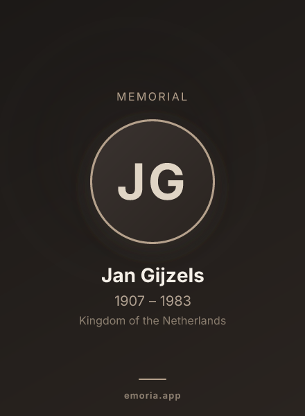 Memorial portrait of Jan Gijzels
