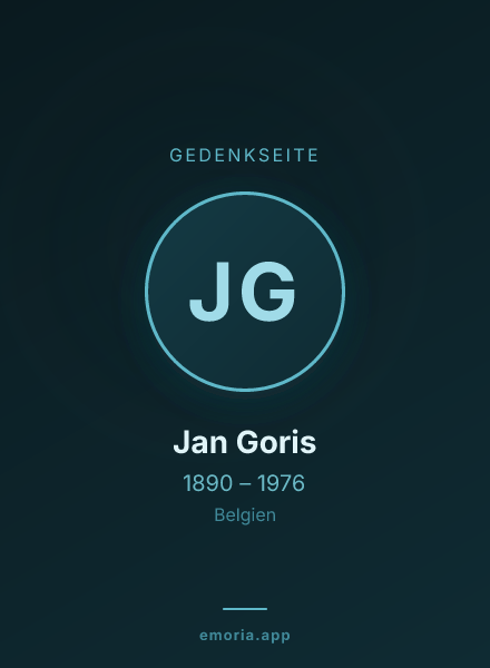 Gedenkportrait von Jan Goris