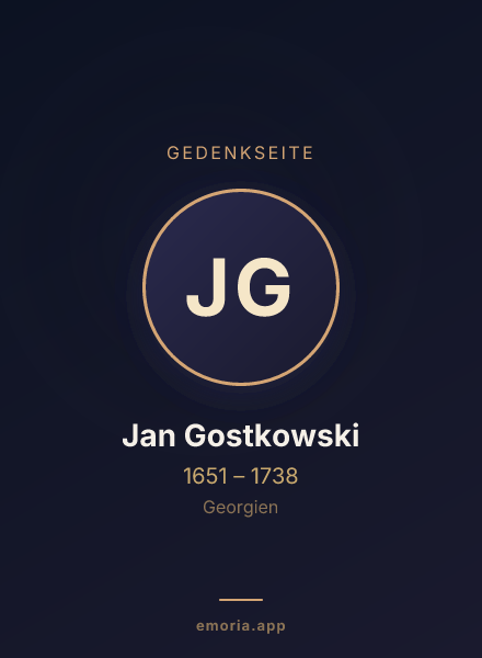 Gedenkportrait von Jan Gostkowski