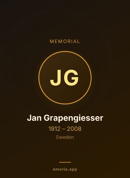 Memorial portrait of Jan Grapengiesser