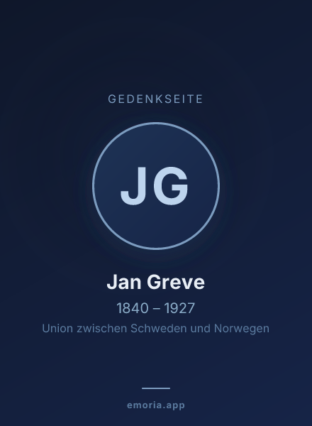 Gedenkportrait von Jan Greve