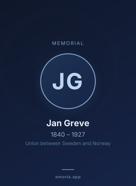 Memorial portrait of Jan Greve