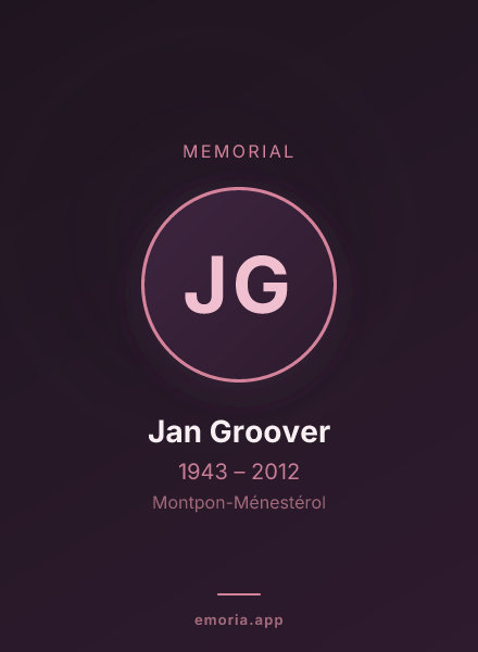 Memorial portrait of Jan Groover