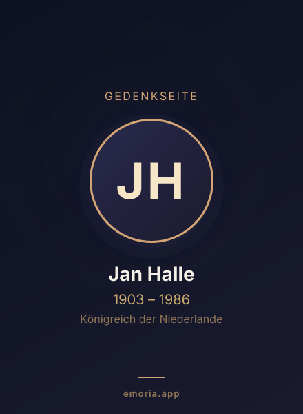 Gedenkportrait von Jan Halle