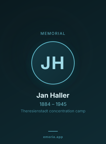 Memorial portrait of Jan Haller