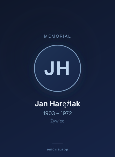 Memorial portrait of Jan Haręźlak