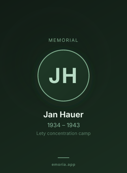 Memorial portrait of Jan Hauer