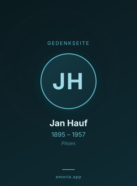 Gedenkportrait von Jan Hauf
