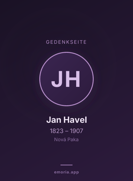 Gedenkportrait von Jan Havel