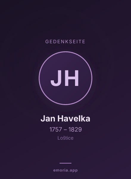 Gedenkportrait von Jan Havelka