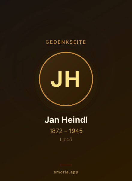 Gedenkportrait von Jan Heindl