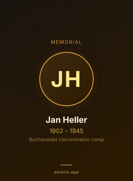Memorial portrait of Jan Heller
