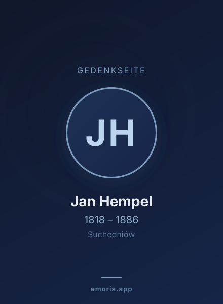 Gedenkportrait von Jan Hempel