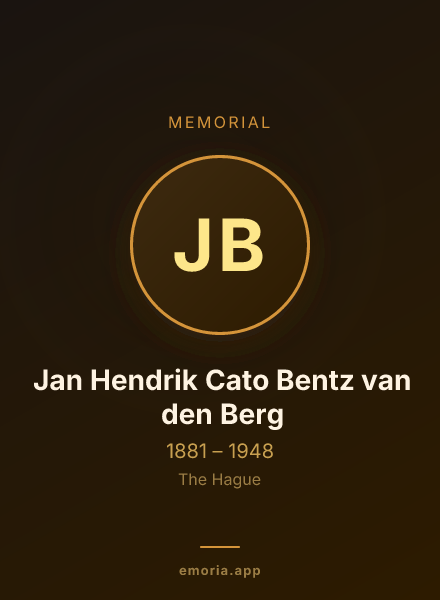 Memorial portrait of Jan Hendrik Cato Bentz van den Berg