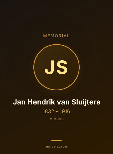 Memorial portrait of Jan Hendrik van Sluijters