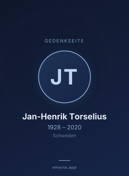 Gedenkportrait von Jan-Henrik Torselius