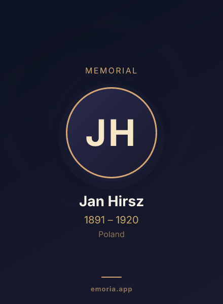 Memorial portrait of Jan Hirsz