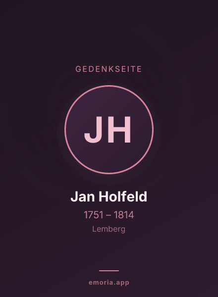Gedenkportrait von Jan Holfeld