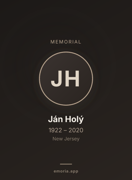 Memorial portrait of Ján Holý
