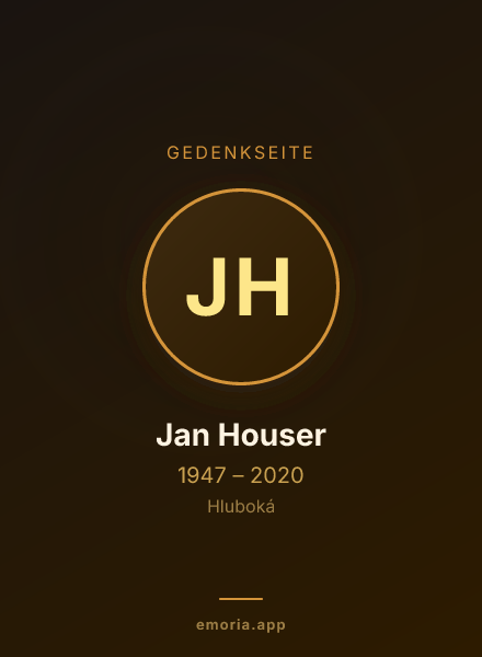 Gedenkportrait von Jan Houser