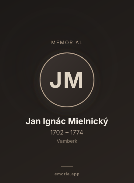 Memorial portrait of Jan Ignác Mielnický