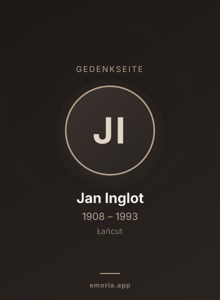 Gedenkportrait von Jan Inglot