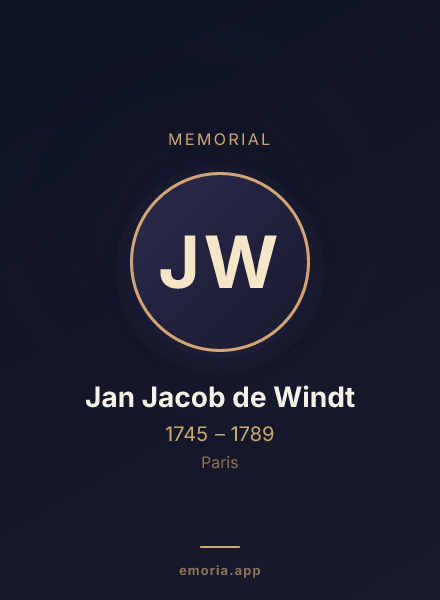 Memorial portrait of Jan Jacob de Windt