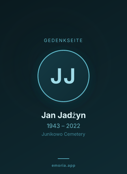 Gedenkportrait von Jan Jadżyn