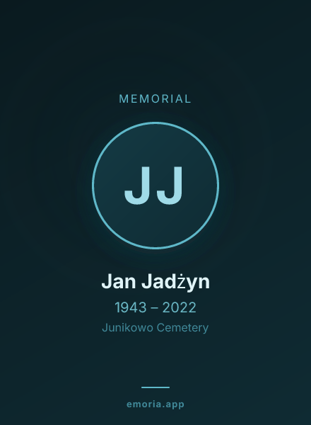 Memorial portrait of Jan Jadżyn