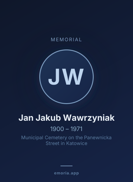 Memorial portrait of Jan Jakub Wawrzyniak