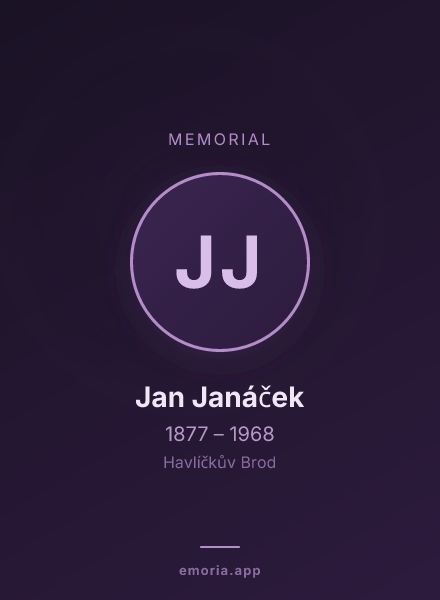 Memorial portrait of Jan Janáček