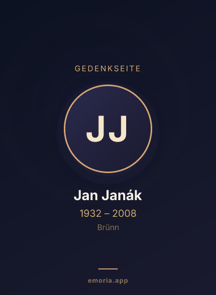 Gedenkportrait von Jan Janák