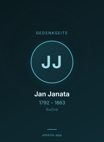 Gedenkportrait von Jan Janata