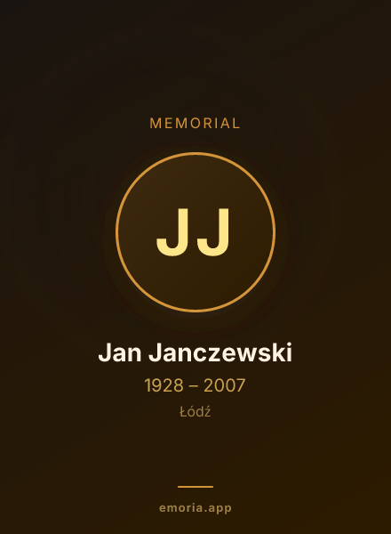 Memorial portrait of Jan Janczewski